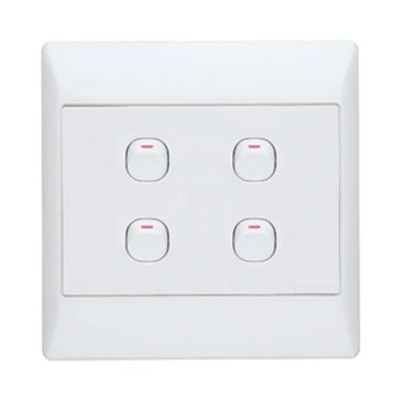 Schneider S2000 Grid plate, 3-lever, 4x4 Schneider Electric