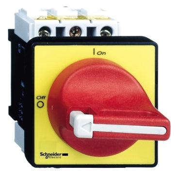 Schneider E/stop switch disconnector, 3-pole, 25A