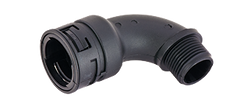 Reiku Connector Elbow 90° male, polyamid, black, M40, NW 36mm