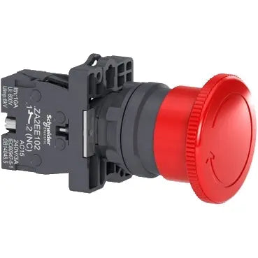 Schneider Emergency stop,turn to release, red, 1NC