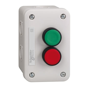 Schneider Control station, green + red p/button, 1NO+1NC Schneider Electric