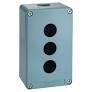 Schneider Empty control station, zinc alloy, blue, 3-hole Schneider Electric