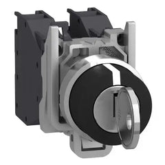 Schneider Key switch selector, black, 3 positions, 2NO