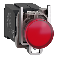 Schneider Pilot light, metal, red, 400VAC, Ø 22mm Schneider Electric