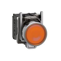 Schneider Illuminated pushbutton, orange, 24V