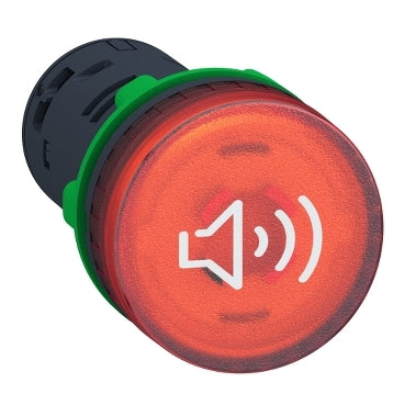 Schneider Illuminated buzzer, continuous/intermittent red, Ø22 Schneider Electric