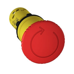 Schneider Monolithic emergency stop, red, 1NO + 1NC