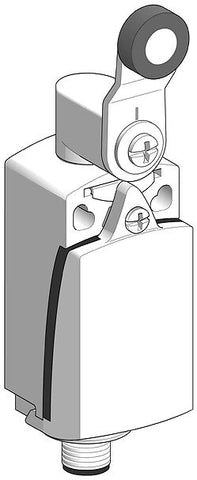 Schneider Limit switch, th/plastic roller lever, 1NC + 1 NO Schneider Electric