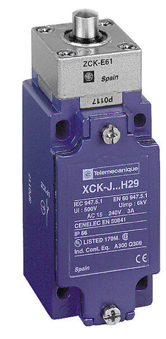 Schneider Limit switch, metal end plunger, 1NC + 1NO Schneider Electric