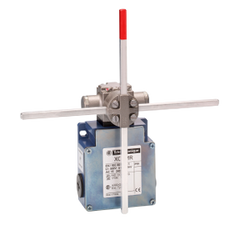 Schneider Limit switch, square rod, rotary head, lever 6mm, 2 x 2NC, M20
