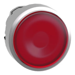 Schneider Illuminated pushbutton head, flush, red, Ø22