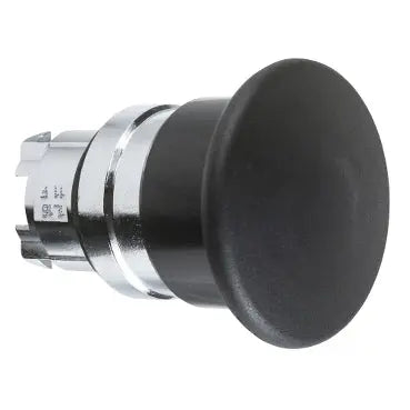 Schneider Mushroom pushbutton head, black, Ø 40