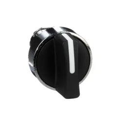 Schneider Selector switch head, metal, black, 3-position