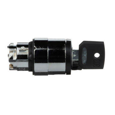 Schneider Key switch selector head, black, 2 positions, Ø22