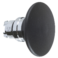 Schneider Mushroom pushbutton head, metal, black Schneider Electric