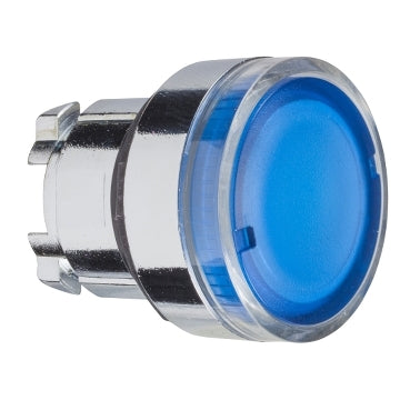 Schneider Illuminated pushbutton head, flush, blue Schneider Electric