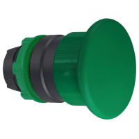 Schneider Mushroom pushbutton head, metal, green Schneider Electric