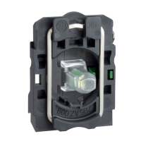 Schneider Light block, body/fixing collar, plastic, green, 1NO Schneider Electric