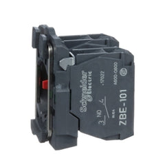 Schneider Single Contact Block with body/fixing collar, screw, 1NO + 1NC