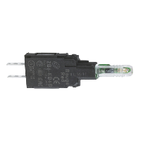 Schneider Complete body for pilot lights, yellow, 12 - 24V Schneider Electric