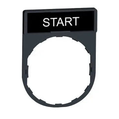 Schneider Legend holder, plastic, marked 'Start', 30 x 40mm
