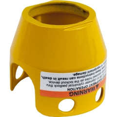 Schneider Padlockable guard for Ø40 mushroom head, yellow
