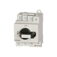 Telergon Switch, 2-pole, 55A, size 00, base mounting