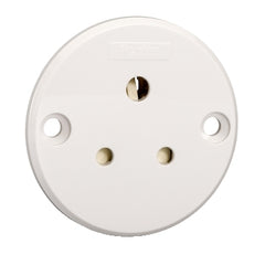 Schneider S2000 Swiched socket-outlet, white, 6A
