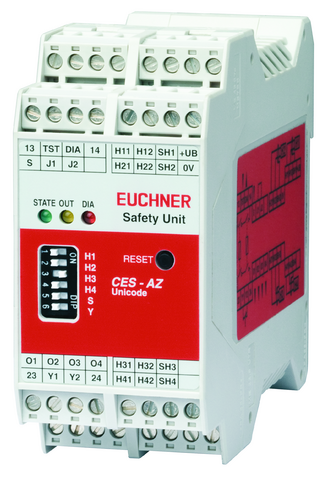 Euchner CES-AZ-UES-04B Evaluation unit for 4 read heads