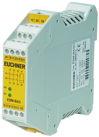Euchner ESM-BA301 Safety relay, 3 safety + 1 aux contact