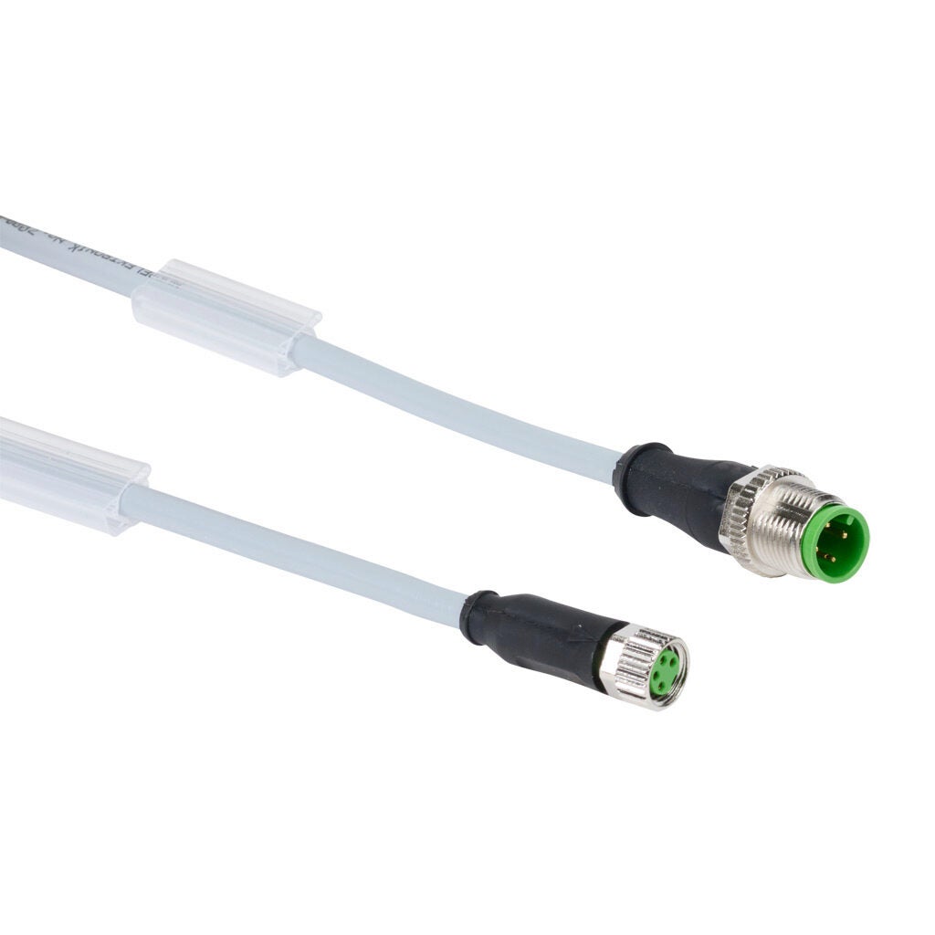 Murr Connector, M12 male to M8 female, straight, 1m
