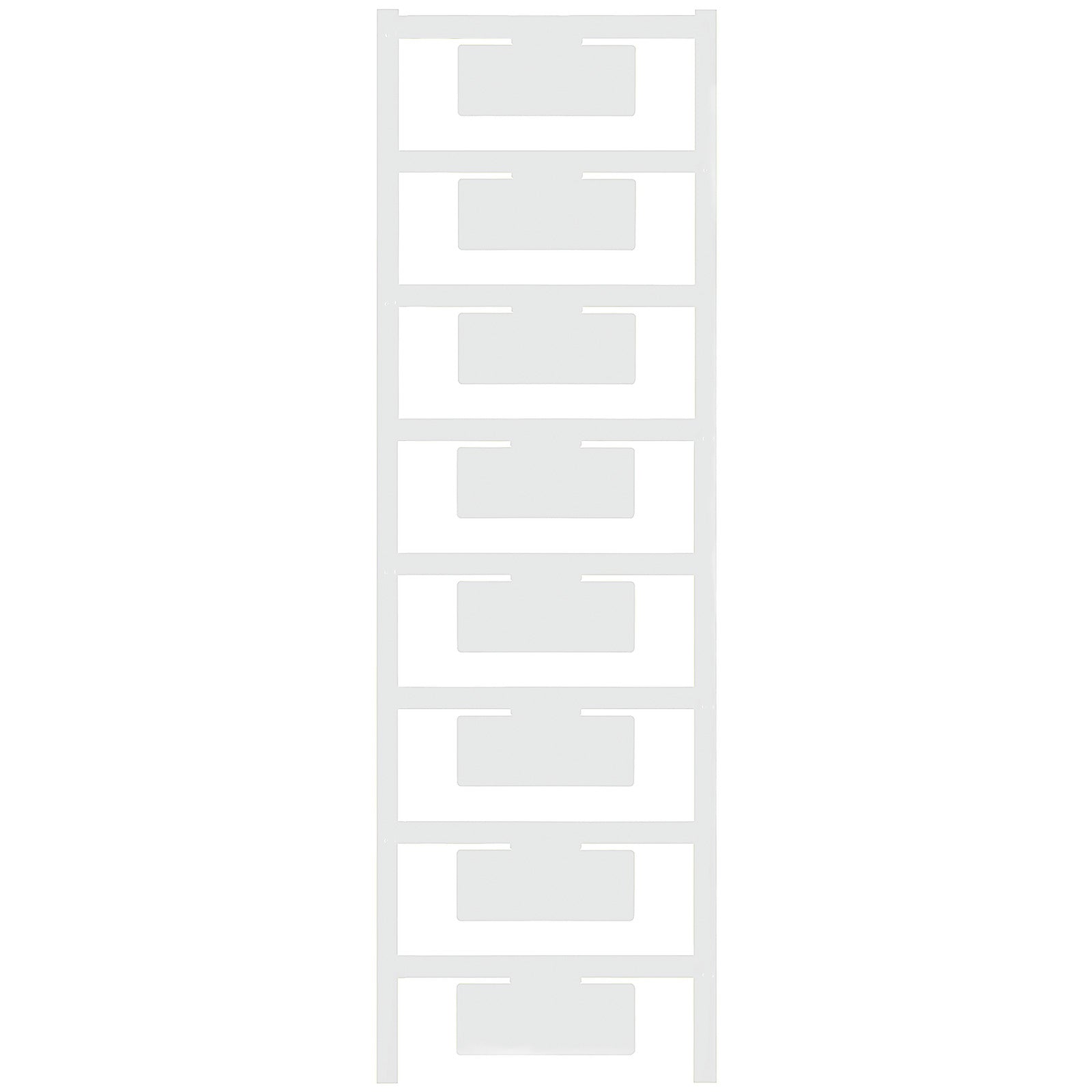 Weidmuller Insert marker, 8 sheet, white, 40 x 16mm