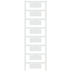 Weidmuller Insert marker, 8 sheet, white, 40 x 16mm