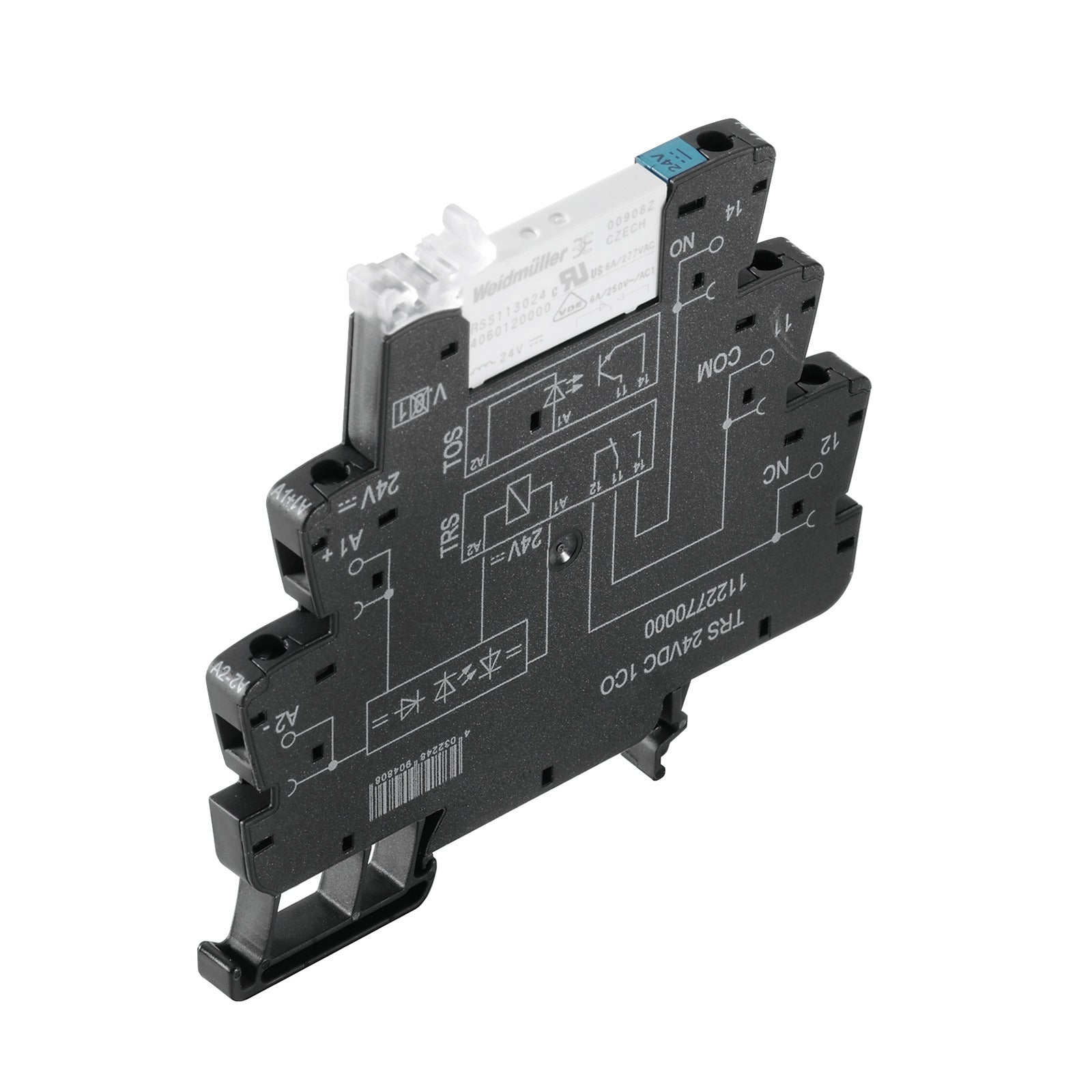 Weidmuller Relay module, screw, 1 c/o, 12VDC, 6A, 11.5mA