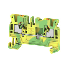 Weidmuller PE terminal, push in, green/yellow, 55 x 5.1mm