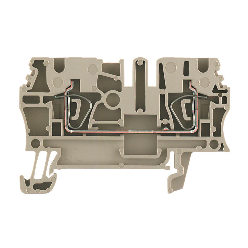 Weidmuller Tension-clamp terminal, dark beige, 24A, 2.5mm²