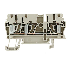 Weidmuller Tension-clamp terminal, dark beige, 24A, 2.5mm²