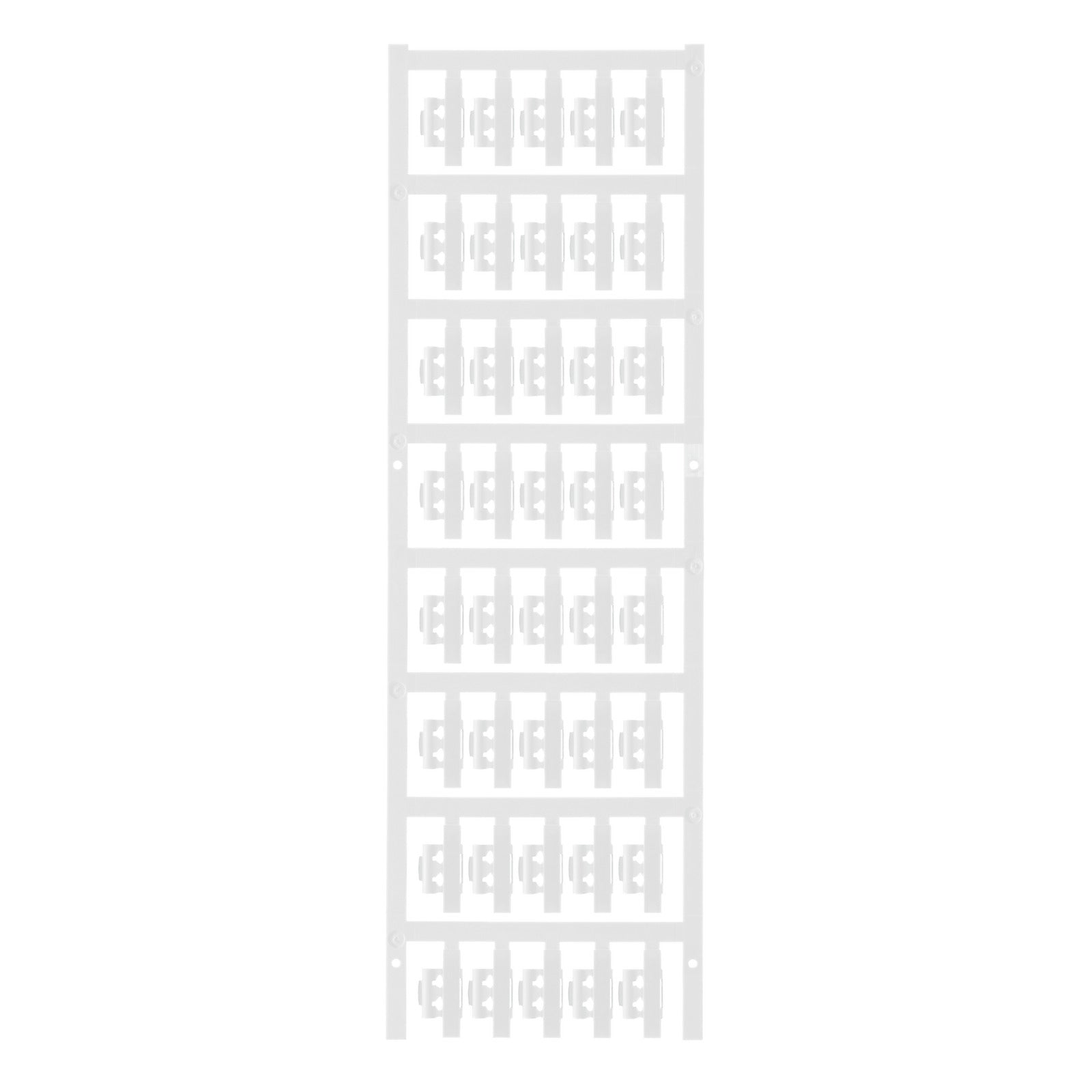 Weidmuller Cable marker, clip-on, white, 21 x 5.8mm