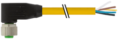 Murr M12 female 90° A-code with cable, 5-pole, 2m Murrelektronik