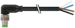 Murr M8 Male 90° with cable, M8, 4-pole, 3m Murrelektronik