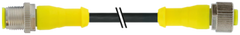 Murr M12 male 0°/female 0°, AIDA conform, 4-pole, 0.3m Murrelektronik