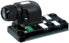Murr EXACT12, 4-way, 4-pole, spring, self wireable, PNP LED Murrelektronik