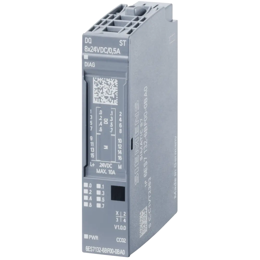 Siemens Simatic ET 200SP Digital output module, 8 x 24VDC, 0.5A - Rubicon Partner Portal