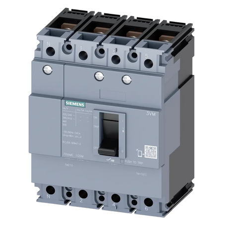 Siemens MCCB, frame size 100, 4-pole, 80A, 16kA - Rubicon Partner Portal