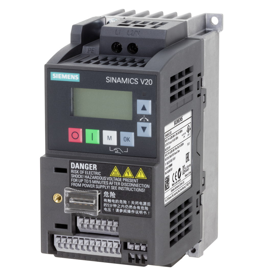 Siemens Sinamics V20 Inverter drive, 1-phase, 230V, 0.75kW - Rubicon Partner Portal