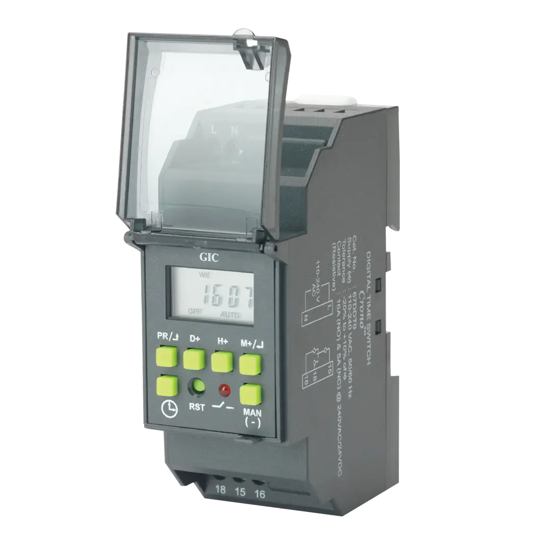 GIC Digital Time Switch, Crono, 110V-220V AC, 16A relay - Rubicon Partner Portal