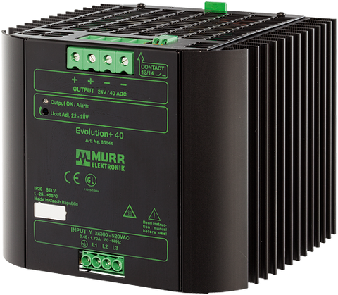 Murr Evolution + power supply, 3-phase, 40A - Rubicon Partner Portal