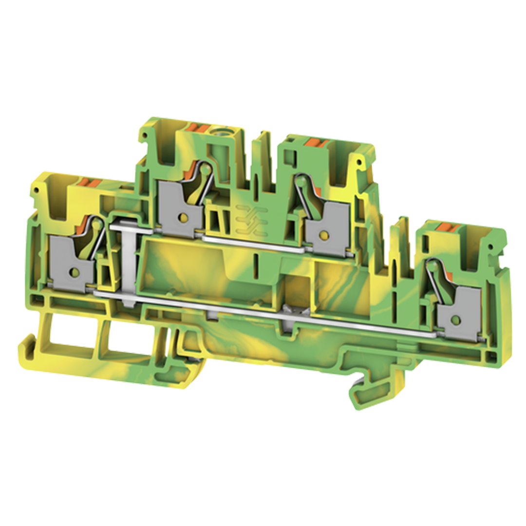 Weidmuller A2T 4 PE, Double-tier terminal, Push in, 800V - Rubicon Partner Portal