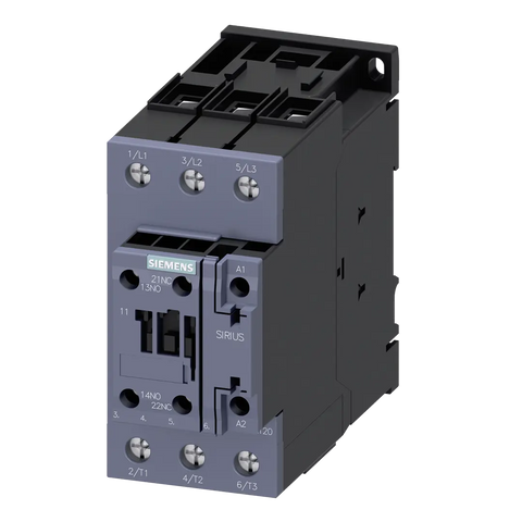 Siemens Power contactor, 3-pole, 1NO + 1NC, size S2, 18.5kA - Rubicon Partner Portal