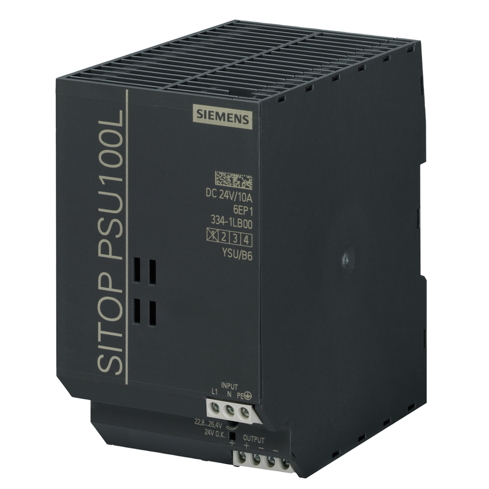 Siemens Sitop PSU100L Stabilized power supply, 24VDC, 10A - Rubicon Partner Portal